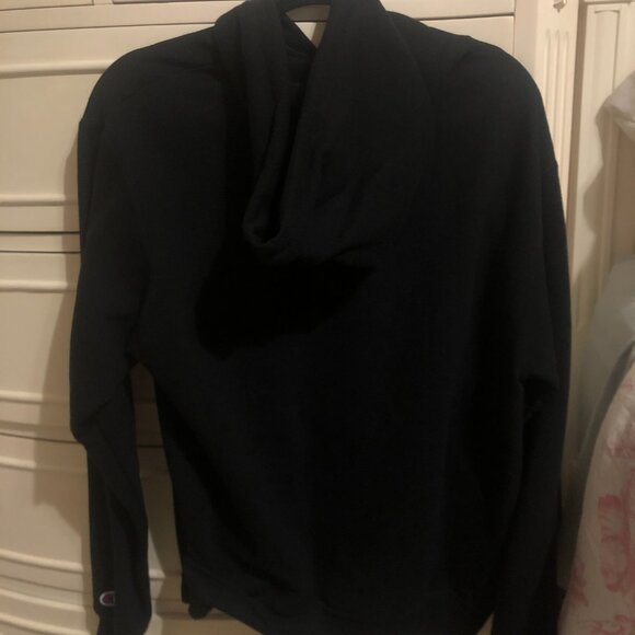 Turnover Band Hoodie Champion Medium Black Blue Bird Graphic Concert Merch - Picture 3 of 4